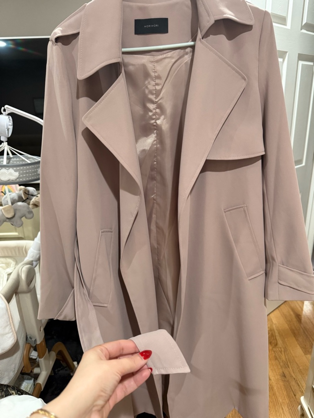 Dusty Blush Trench Coat